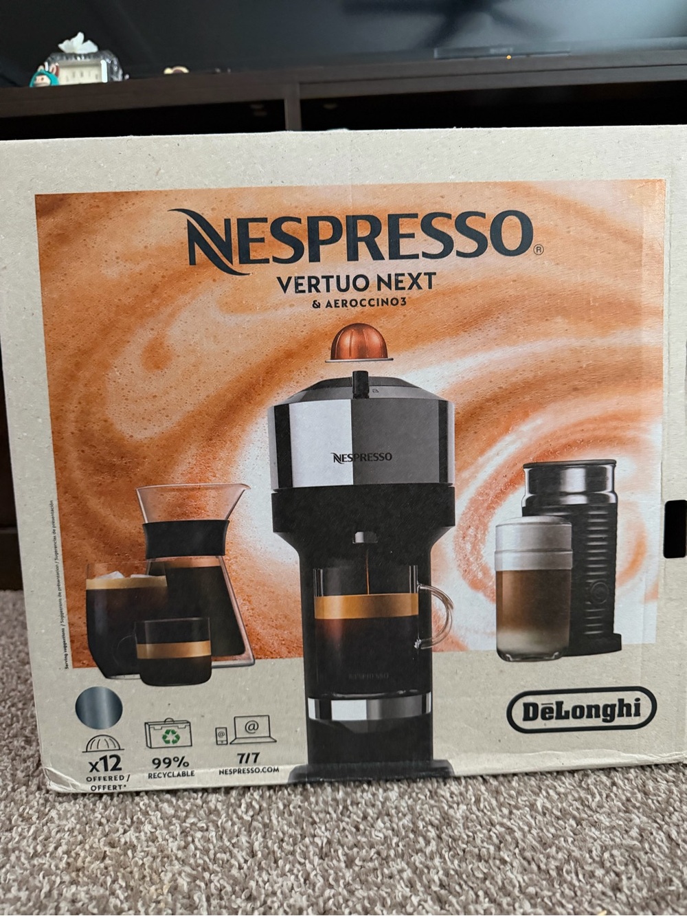 Nespresso Vertuo Next Coffee Machine Box